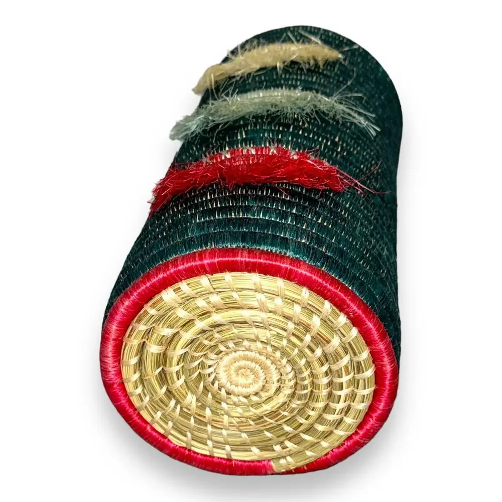 Handwoven Sisal Coil Basket Vase made in Rwanda